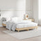 vidaXL - Bedframe - bewerkt - hout - sonoma - eikenkleurig - 120x190 - cm