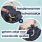MyBlanket Winter S/M, compact en warm met fleece, wind- en waterdicht rolstoeldeken, snel geplaatst zonder op te staan uit de rolstoel, voor manuele én elektrische rolstoel; 38 x 24 x 8 cm ; 0,6 kg, wasbaar op 30°C - Night Blue met Turquoise rits