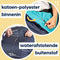 MyBlanket Zomer Kids, compact en licht, wind- en waterdicht rolstoeldeken, snel geplaatst zonder op te staan uit de rolstoel, voor manuele én elektrische rolstoel; 38 x 24 x 8 cm ; 0,362 kg, wasbaar op 30°C - Night Blue met Gele rits