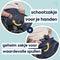 MyBlanket Zomer S/M, compact en licht, wind- en waterdicht rolstoeldeken, snel geplaatst zonder op te staan uit de rolstoel, voor manuele én elektrische rolstoel; 38 x 24 x 8 cm ; 0,45 kg, wasbaar op 30°C - Night Blue met Turquoise rits