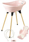 ThermoBaby Roze - 5-in-1 badset - badkuip + badzitje + antislip voet + waterafvoer + thermometer – gemaakt in Frankrijk