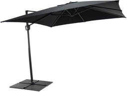 SenS-Line Honolulu zweefparasol 250x250cm - Vierkant - Antraciet