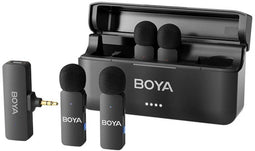 BOYA BY-V4 - Microfoon met bevestigingsclip - Draadloos 20 - 20000 Hz - Zwart