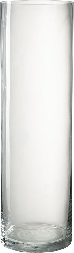 J-Line vaas Cylinder Eca - glas - transparant - 50 cm hoog