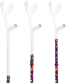 MyCover Kleurrijke Dieren - 1 stuk - Trendy hoes voor krukken en wandelstokken, past op elke kruk of wandelstok, elastische stof, wasbaar 40°C, verschillende patronen - Excl. Kruk