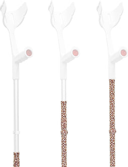 MyCover Luipaard - 1 stuk - Trendy hoes voor krukken en wandelstokken, past op elke kruk of wandelstok, elastische stof, wasbaar 40°C, verschillende patronen - Excl. Kruk