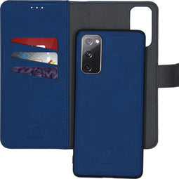 iMoshion Hoesje Geschikt voor Samsung Galaxy S20 FE Hoesje Met Pasjeshouder - iMoshion Uitneembare 2-in-1 Luxe Bookcase - Donkerblauw