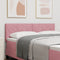 vidaXL - Hoofdbord - Diamant - Blokken - Design - Roze - 160 - cm - Fluweel