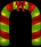 vidaXL - Kerstboog - opblaasbaar - met - LED's - 270 - cm