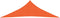 vidaXL - Zonnezeil - 160 - g/m² - 4x4x4 - m - HDPE - oranje