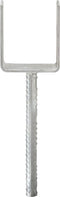 vidaXL Grondankers 6 st 8x6x30 cm gegalvaniseerd staal zilverkleurig