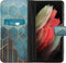 iMoshion Hoesje Geschikt voor Samsung Galaxy S21 Ultra Hoesje Met Pasjeshouder - iMoshion Design Softcase Bookcase - Goud / Meerkleurig / Groen / Green Honeycomb