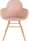 Zuiver Albert Kuip Eetkamerstoelen met armleuning Roze - Set van 2