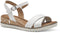 Tamaris Essentials - Dames Sandalen - Hakhoogte 4,5 cm - Wit - Maat 41
