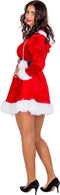 Dressforfun Mrs. Santa Claus - Vrouwenkostuum - Sexy jurkje met cape en pompons - M