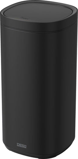 DESQ® Prullenbak 30 liter - Touch afvalbak - Onzichtbare afvalzakbevestiging - RVS - Binnenemmer - Softclose - Dutch Design - Zwart