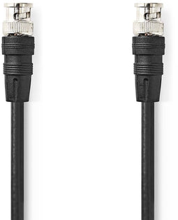 Nedis CVGL01000BK50 - AV-kabel BNC 500cm 75 ohm - Zwart