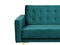 ABERDEEN - Slaapbank 3-zits - Groen - Fluweel