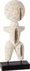 J-Line decoratie Figuur Primitief - hout - wit - small