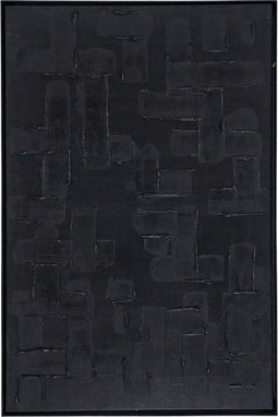 Wanddecoratie Mud 80x120cm - black