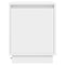 vidaXL - Nachtkastje - met - LED-lampjes - Wit - 39x34,5x50 - cm