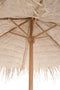 J-Line parasol Stro - hout - naturel - large