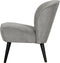 WOOOD Sara Fauteuil - Polyester - Grijs/Groen- 71x59x70