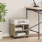 vidaXL - Printerkastje - met - wielen - 41x32x34,5 - cm - sonoma - eikenkleurig