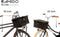 AMIGO Fietsmand met Deksel - 16 liter - Riet - Zwart - Fietsmand Kinderfiets - Bakkersmand