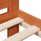 vidaXL - Bed - met - matras - massief - grenenhout - wasbruin - 140x190 - cm