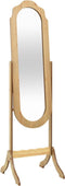 vidaXL - Spiegel - vrijstaand - 45,5x47,5x160 - cm - bewerkt - hout