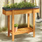 vidaXL - Plantenbak - verhoogd - 90x30x75 - cm - massief - acaciahout