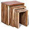vidaXL - Tafeltjesset - gerecycled - teakhout - 3-delig