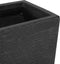 MYRA - Plantenbak - Zwart - 50 cm - Klei-vezelmengsel