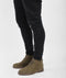 PS Poelman Heren - Veterboots - Groen Nubuck Leer - Maat 43