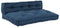 vidaXL - Pallet - Sofa - Kussen - met - Rugsteun - - - Blauw - Stof