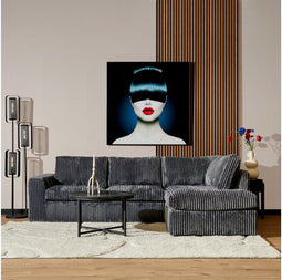 MySofa Hoekbank Teddy Antraciet Rechts