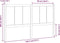 vidaXL - Hoofdbord - 145,5x4x100 - cm - massief - grenenhout - zwart