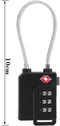 Somstyle TSA Cijferslot 3 Cijferig - 2 Stuks - Koffer slot - Bagageslot - Hangslot - Kabelslot - Backpackslot - Reisslot - Zwart