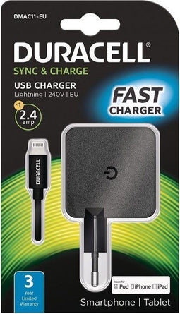 Duracell DMAC11-EU oplader voor mobiele apparatuur Binnen Zwart