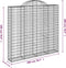 vidaXL - Schanskorven - 5 - st - gewelfd - 200x30x180/200 - cm - ijzer