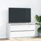 vidaXL - Tv-meubel - 100x35x54 - cm - bewerkt - hout - wit