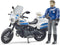 Bruder 62731 - Ducati Politiemotor - Beweegbare agent - Meerkleurig