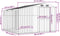 vidaXL - Tuinschuur - 277x279x179 - cm - gegalvaniseerd - staal - lichtbruin