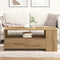 vidaXL - Salontafel - - - Artisan - Eiken - - - 102x55x43,5 - cm - - - Gemaakt - van - Verwerkt - Hout