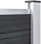 vidaXL - Schutting - 699x106 - cm - HKC - grijs