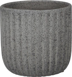 Mica Decorations Dante Bloempot - 17x17x15 cm - Donkergrijs