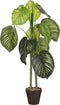 Mica Decorations Caladium - Kunstplant in Bloempot - H100 x Ø50 cm - Groen