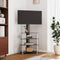 vidaXL - Tv-standaard - hoek - 4-laags - voor - 32-70 - inch - zwart - en - zilverkleur