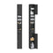 SoBuy Hoge Smalle Badkamerkast - Verstelbare Planken - Zwart - 20 x 20 x 180 cm